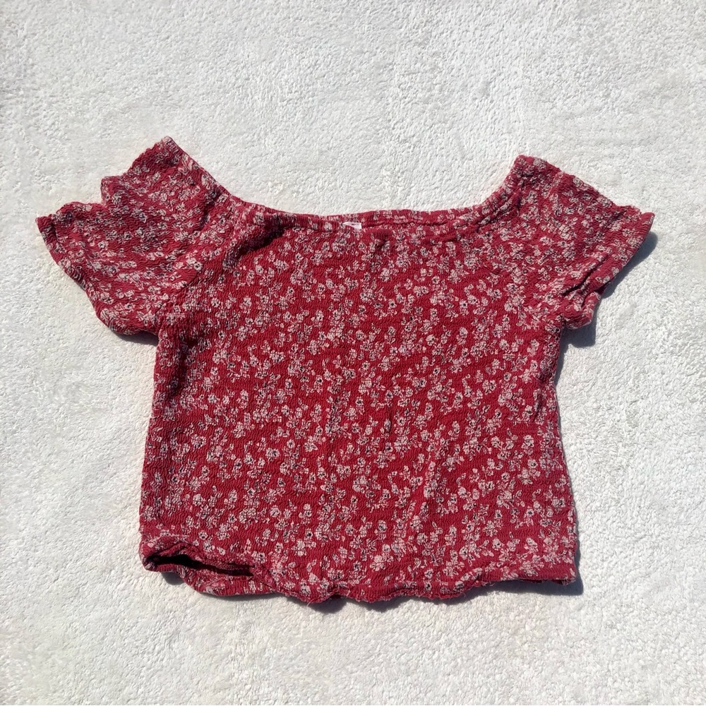 Japna Shirt Cottagecore Top Smocked size large Floral